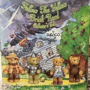 Cherished Teddies collectors set Follow the Yellow brick road wizard of Oz